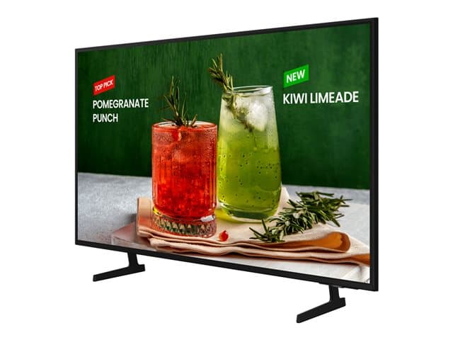 Samsung BE43D-H - 43" Diagonal Class BED-H Series LED-backlit LCD TV - Crystal UHD - digital signage - Smart TV - Tizen OS - 4K UHD (2160p) 3840 x 2160 - HDR - Edge LED BLU - black — view 4