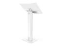Compulocks Brandable VESA Floor Stand for Screens Up to 32 Inches stand - for LCD display - brandable, with large base plate - white thumbnail 3