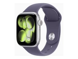 Apple Watch Series 11 (GPS + Cellular) - silver aluminium - smart watch with sport band - purple fog - 64 GB