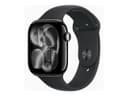 Apple Watch Series 11 (GPS) - jet black aluminium - smart watch with sport band - black - 64 GB thumbnail 1