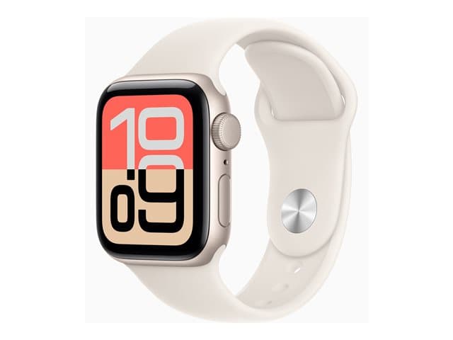 Apple Watch SE 3 (GPS) - starlight aluminium - smart watch with sport band - starlight - 64 GB