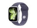 Apple Watch Series 11 (GPS) - silver aluminium - smart watch with sport band - purple fog - 64 GB thumbnail 1