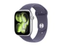 Apple Watch Series 11 (GPS) - silver aluminium - smart watch with sport band - purple fog - 64 GB thumbnail 1