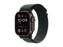 Apple Watch Ultra 2 GPS + Cellular 49mm Black Titanium Case with Dark Green Alpine Loop - Medium thumbnail 1