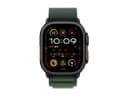 Apple Watch Ultra 2 GPS + Cellular 49mm Black Titanium Case with Dark Green Alpine Loop - Medium thumbnail 2