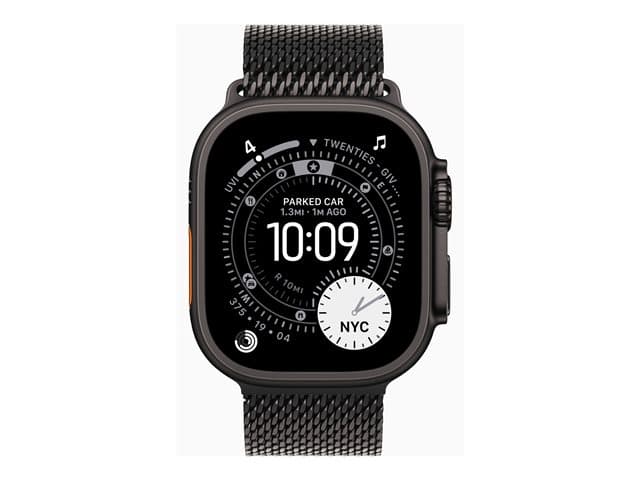 Apple Watch Ultra 3 - black titanium - Yes smart watch with milanese loop - black - 64 GB — view 2