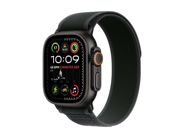 Apple Watch Ultra 2 GPS + Cellular 49mm Black Titanium Case with Black Trail Loop - M/L