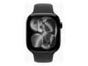 Apple Watch Series 11 (GPS + Cellular) - jet black aluminium - smart watch with sport band - black - 64 GB thumbnail 3