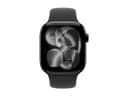 Apple Watch Series 11 (GPS + Cellular) - jet black aluminium - smart watch with sport band - black - 64 GB thumbnail 2