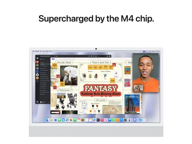 Allinone 24inch iMac with Retina 4.5K Display M4 chip with 10-Core CPU and 10-Core GPU 16GB RAM 256GB SSD Silver Z1EH — view 8