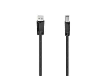 Hama USB Cable, USB 2.0, 480 Mbit/s, 1.5m, Black