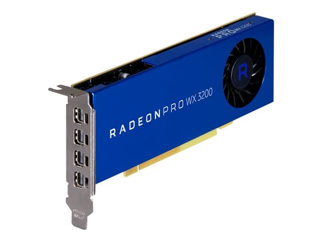 AMD Radeon Pro WX 3200 - graphics card - Radeon Pro WX 3200 - 4 GB — view 3
