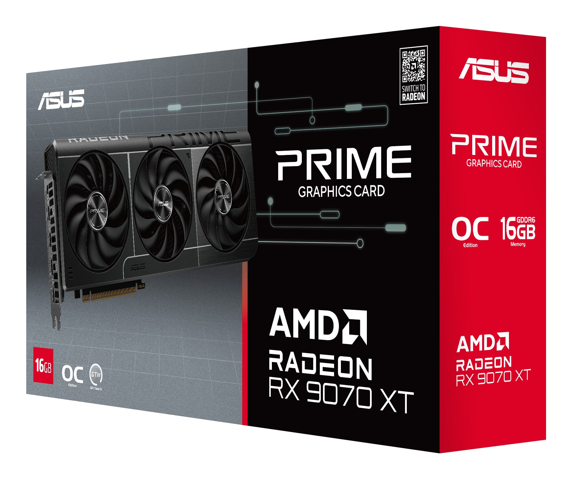 ASUS Prime -RX9070XT-O16G AMD Radeon RX 9070 XT 16 GB GDDR6 — view 6