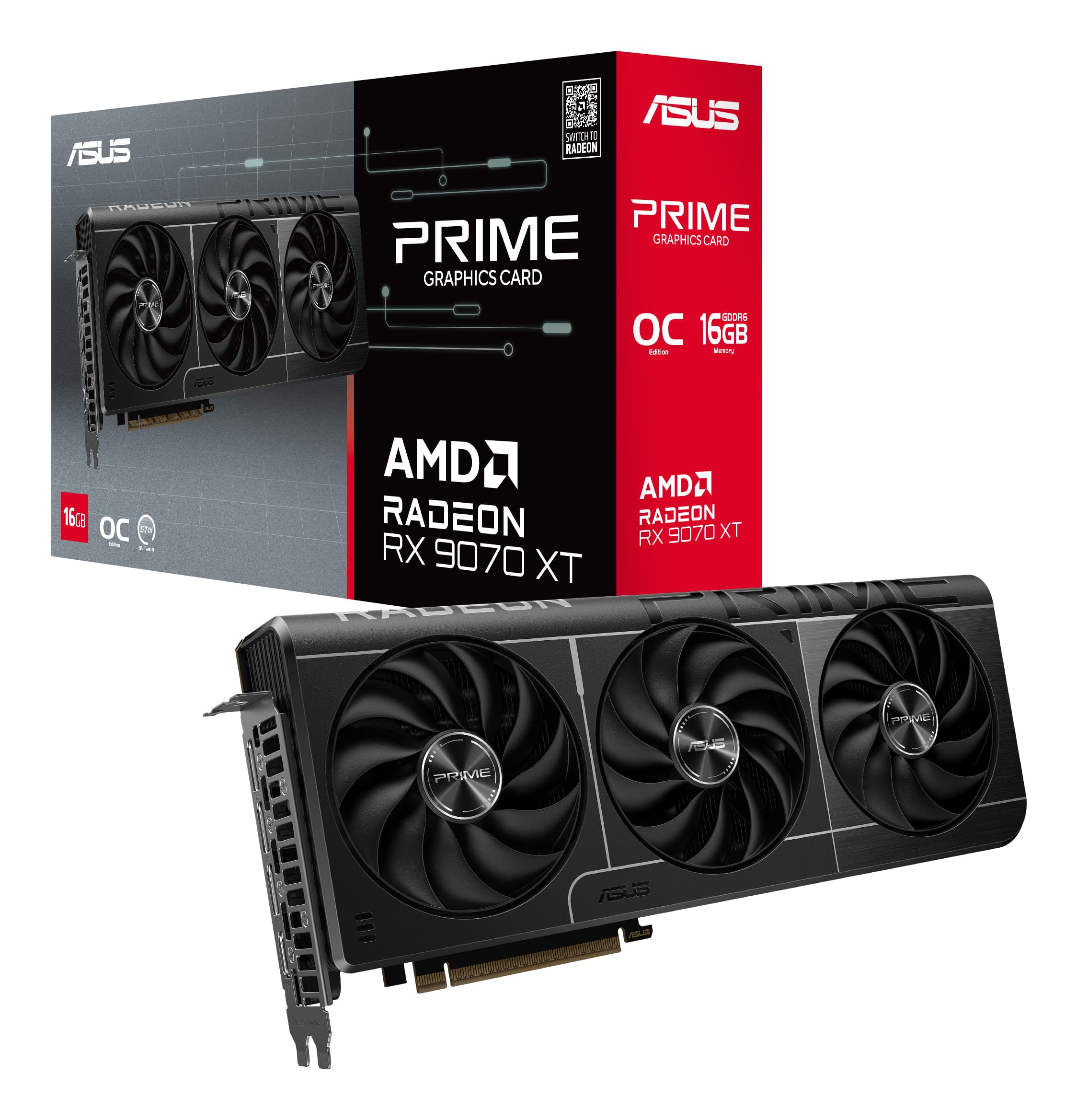 ASUS Prime -RX9070XT-O16G AMD Radeon RX 9070 XT 16 GB GDDR6 — view 8