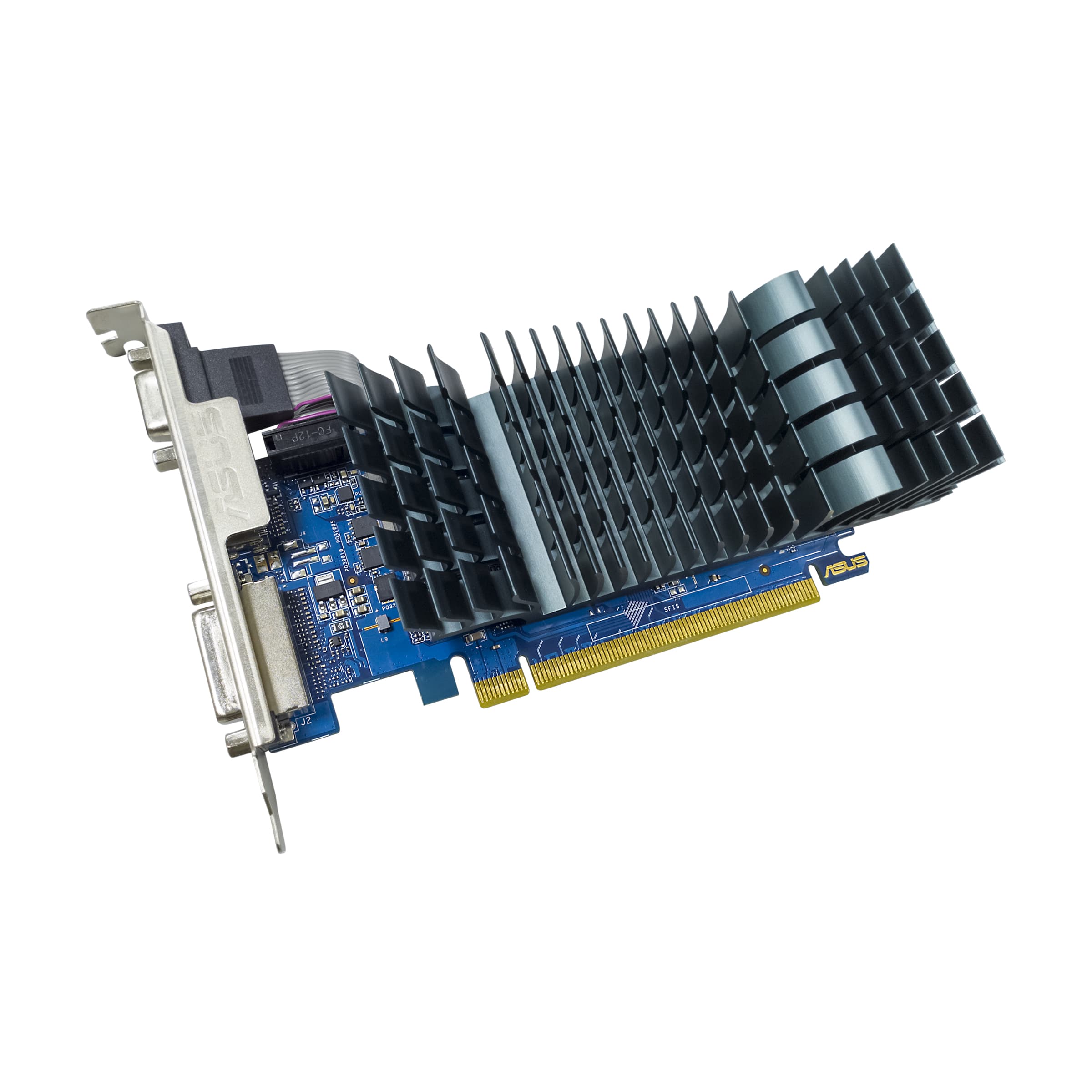 ASUS GeForce GT 710 EVO - Graphics card - GF GT 710 - 2 GB DDR3 - PCIe 2.0 low profile - DVI, HDMI, D-Sub - fanless — view 5