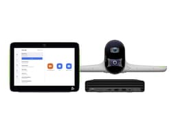 Poly Studio Large Room Bundle - For Zoom Rooms - video conferencing kit (Poly Studio E70 camera, Poly TC10 touch controller, HP Mini Conferencing PC) - Zoom Certified - white