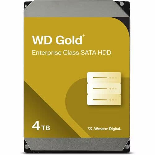 WD Gold WD4004FRYZ - Hard drive - Enterprise - 4 TB - internal - 3.5" - SATA 6Gb/s - 7200 rpm - buffer: 256 MB — view 3