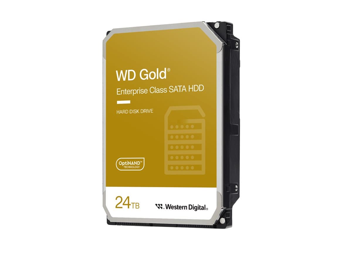 WD Gold WD242KRYZ - hard drive - Enterprise - 24 TB - SATA 6Gb/s — view 1