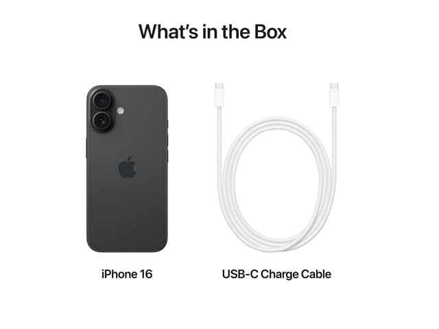 Apple iPhone 16 - black - 5G smartphone - 128 GB - GSM — view 3