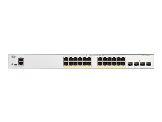 Cisco Catalyst 1300-24FP-4G - switch - 24 ports - Managed - rack-mountable — view 2