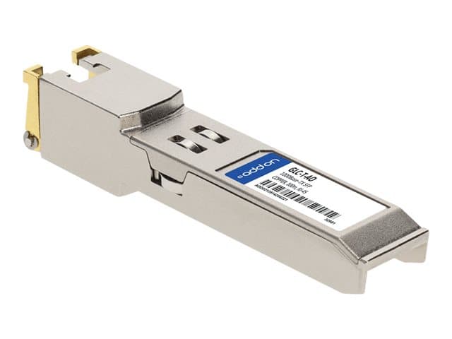 AddOn Cisco GLC-T Compatible SFP Transceiver - SFP (mini-GBIC) transceiver module - 1GbE — view 1