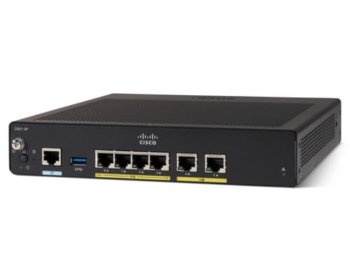 Cisco Integrated Services Router 927 - router - cable mdm - desktop — view 2