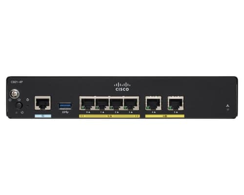 Cisco Integrated Services Router 927 - router - cable mdm - desktop — view 3