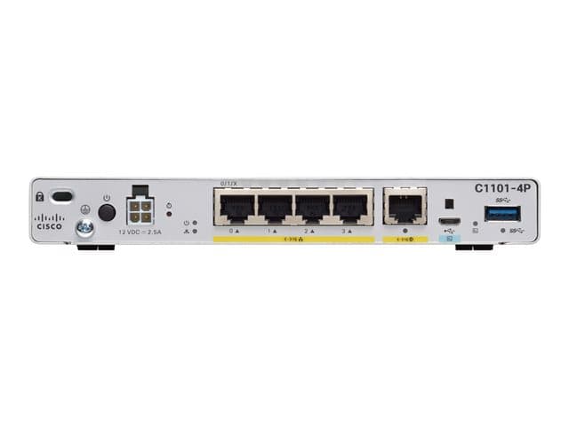 Cisco Integrated Services Router 1101 - router - rack-mountable — view 4
