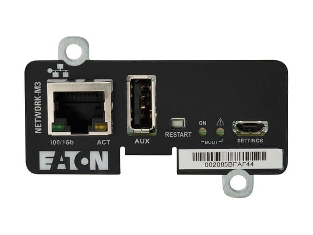 Eaton Cybersecure Gigabit NETWORK-M3 Card for UPS and PDU - remote management adapter - Gigabit Ethernet x 1 — view 6