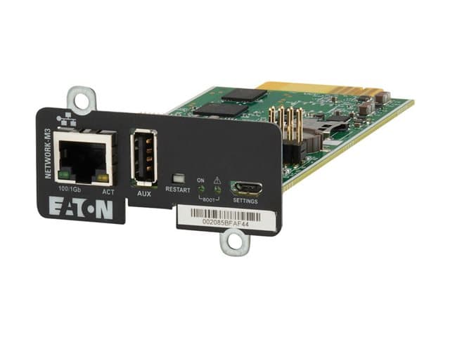 Eaton Cybersecure Gigabit NETWORK-M3 Card for UPS and PDU - remote management adapter - Gigabit Ethernet x 1 — view 2