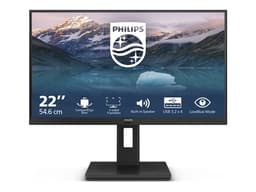 Philips S-line 222S9JML - LED monitor - 22" (21.5" viewable) - 1920 x 1080 Full HD (1080p) @ 75 Hz - VA - 250 cd/m� - 3000:1 - 4 ms - HDMI, VGA, DisplayPort - speakers - black