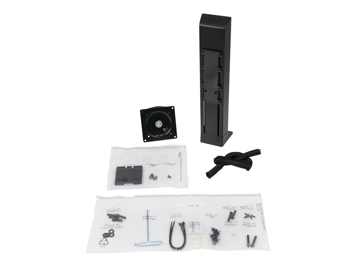 Ergotron WorkFit - Mounting kit (desk mount) - for LCD display - black - screen size: up to 30" — view 1