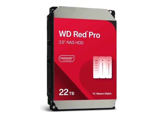 WD Red Pro WD221KFGX - hard drive - 22 TB - SATA 6Gb/s — view 3