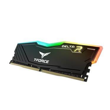 Team Group DELTA RGB , 16 GB, 2 x 8 GB, DDR4, 3200 MHz, 288-pin DIMM — view 2