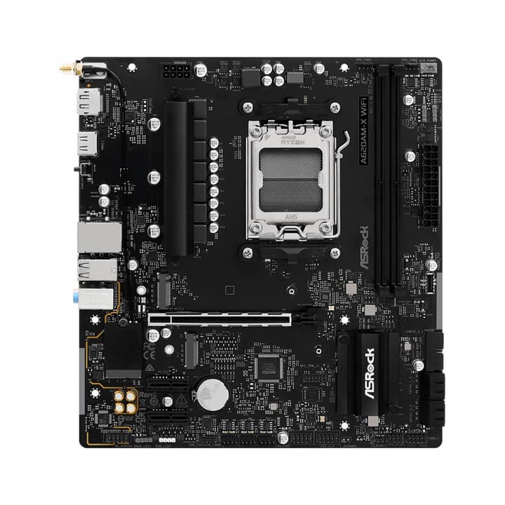 Asrock A620AM-X WiFi AMD A620A Socket AM5 Micro ATX — view 3