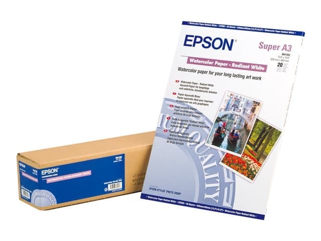 Epson - watercolour paper - 20 sheet(s) - A3 Plus - 188 g/m² — view 2