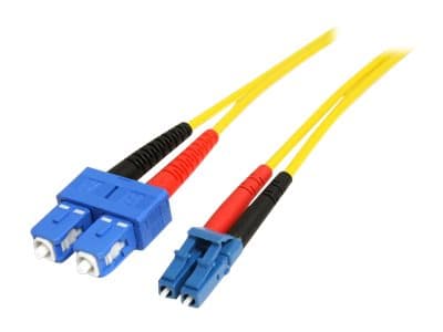 Startech 1m Fiber Optic Cable - Single-Mode Duplex 9/125 - LSZH - LC/SC - OS1 - LC to SC Fiber Patch Cable (SMFIBLCSC1) - network cable - 1 m - 1 m — view 3