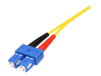 Startech 1m Fiber Optic Cable - Single-Mode Duplex 9/125 - LSZH - LC/SC - OS1 - LC to SC Fiber Patch Cable (SMFIBLCSC1) - network cable - 1 m - 1 m — view 4