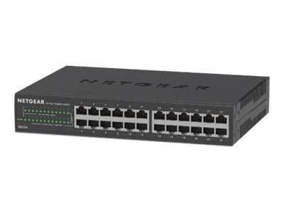 NETGEAR GS324v2 - switch - 24 ports - unmanaged - rack-mountable — view 2