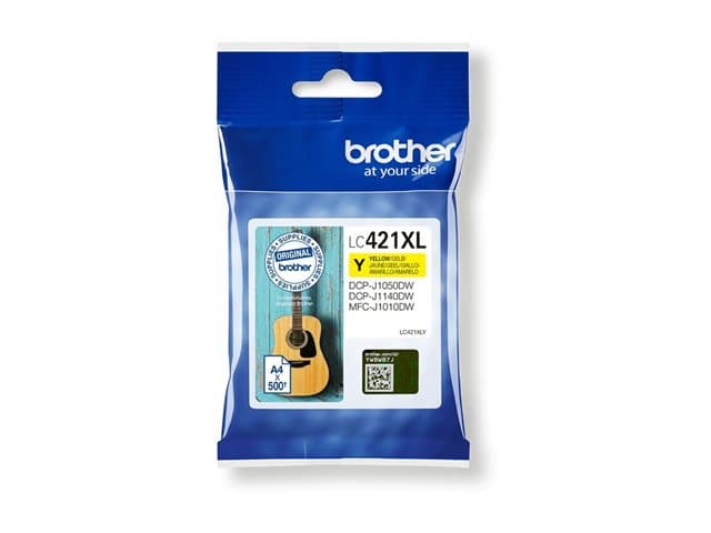 Brother LC421XLY - High Yield - yellow - original - ink cartridge — view 2