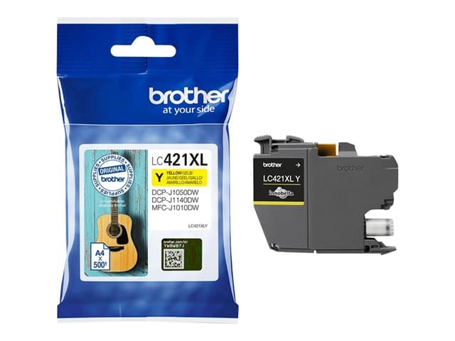 Brother LC421XLY - High Yield - yellow - original - ink cartridge — view 5