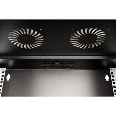 Digitus SOHO PRO Series - Rack cabinet - wall mountable - RAL 9005, black - 7U - 19" — view 3