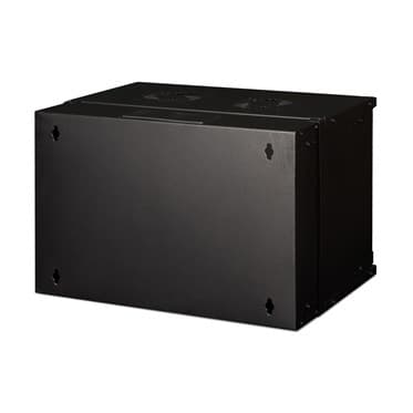 Digitus SOHO PRO Series - Rack cabinet - wall mountable - RAL 9005, black - 7U - 19" — view 5