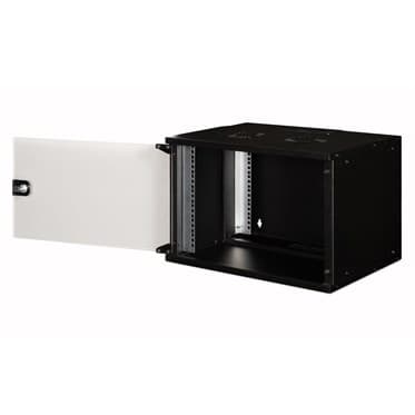 Digitus SOHO PRO Series - Rack cabinet - wall mountable - RAL 9005, black - 7U - 19" — view 6