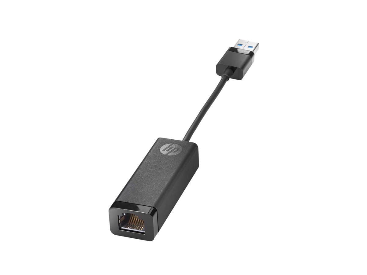 HP USB 3.0 to RJ45 Adapter G2 - network adapter - USB 3.0 - Gigabit Ethernet x 1 — view 3