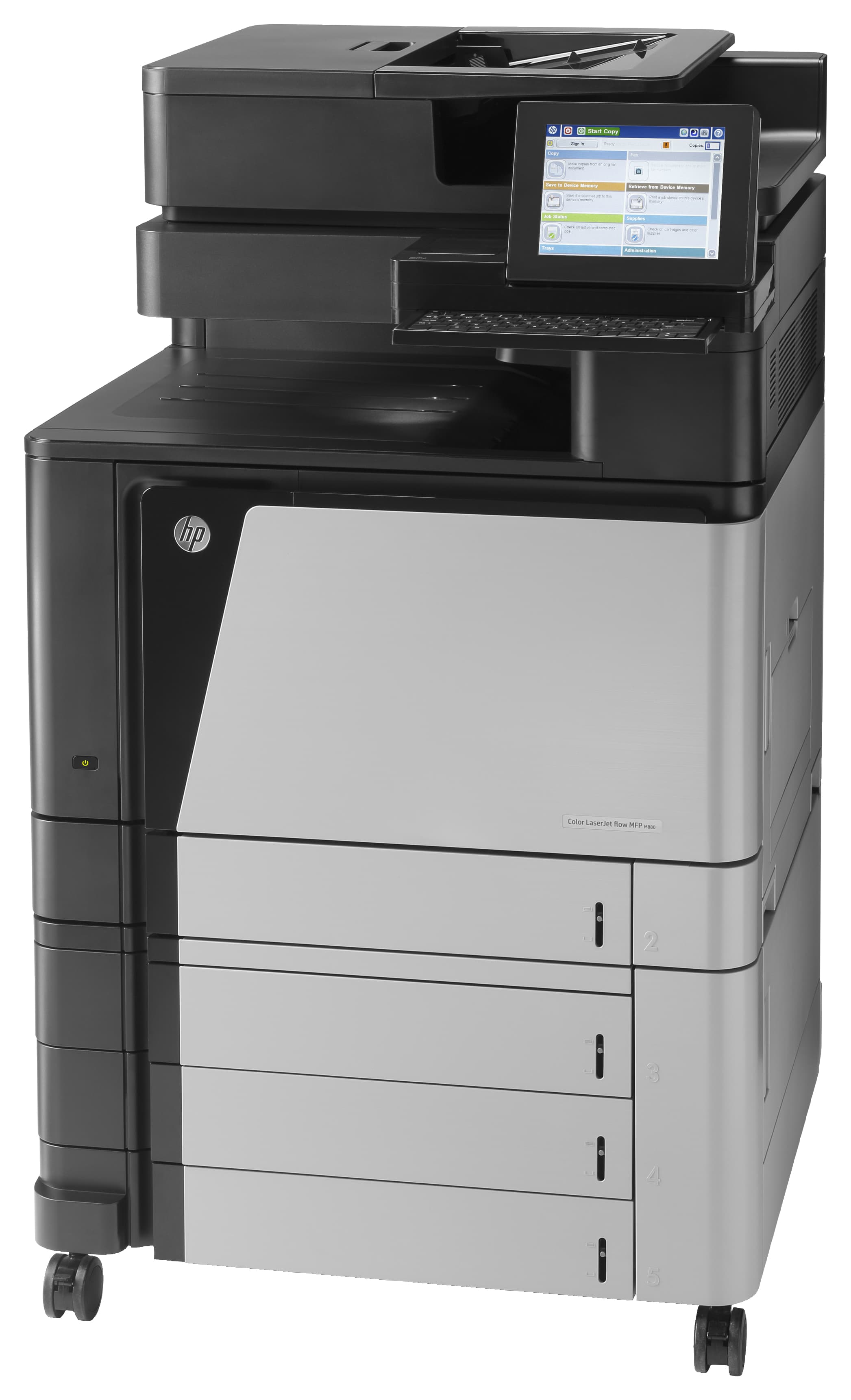 HP Color LaserJet Enterprise Flow M880z Multifunction Printer — view 4