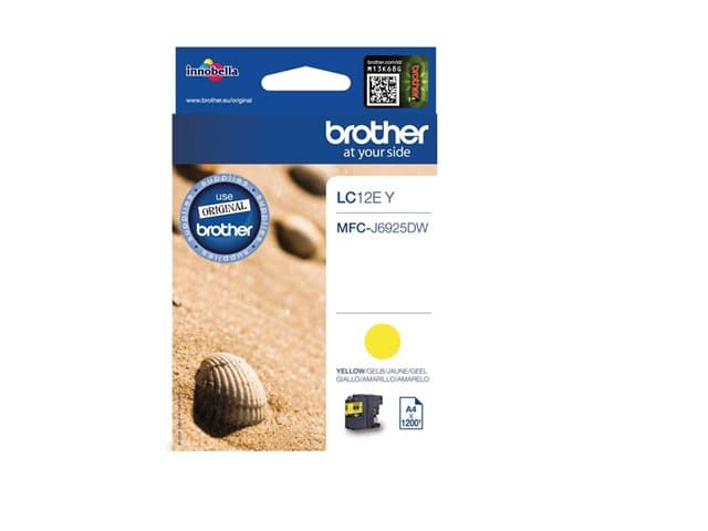 Brother LC12EY - XL Capacity - yellow - original - ink cartridge — view 2
