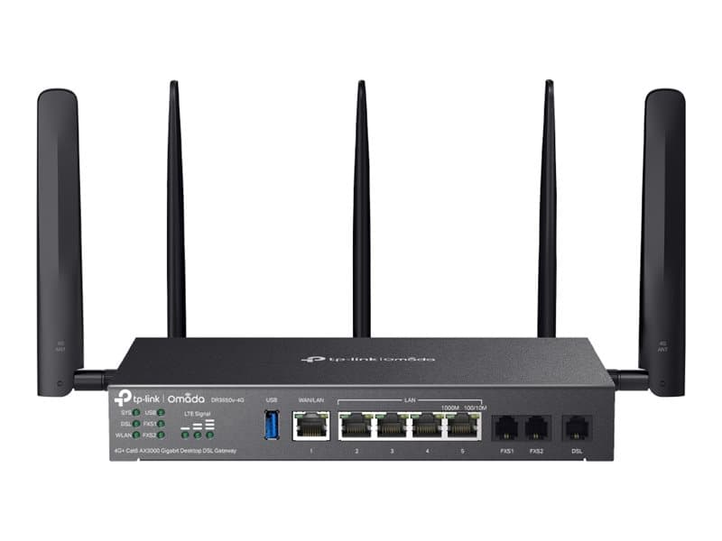 TP-Link Omada DR3650v-4G V1 - gateway - Wi-Fi 6 - cloud-managed — view 2