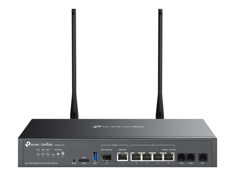 TP-Link Omada DR3220v-4G V1 - gateway - cloud-managed — view 2