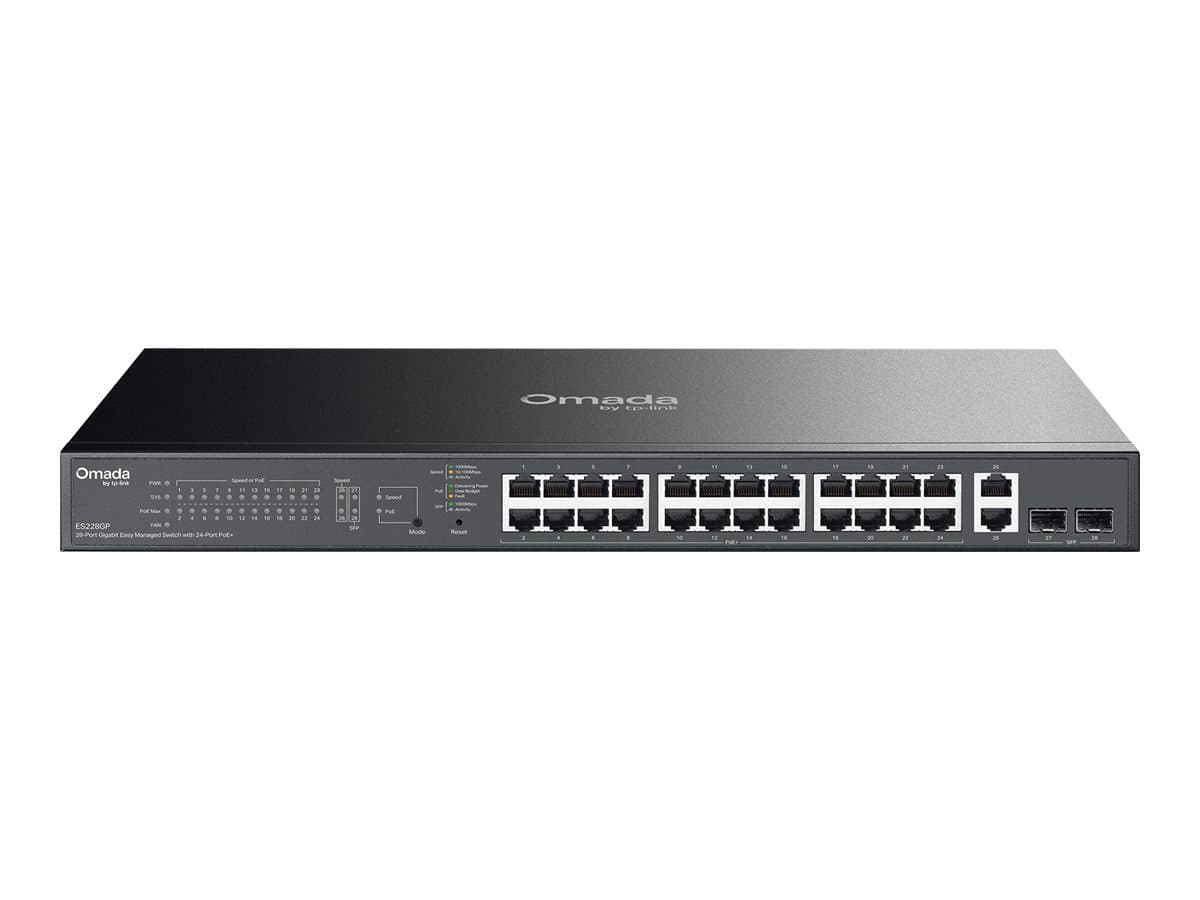 TP-Link Omada ES228GP V1 - switch - 28 ports - Managed - rack-mountable — view 7